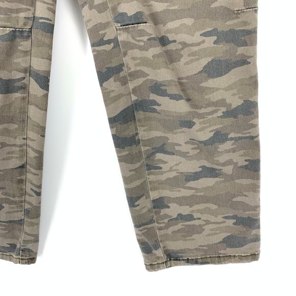 Anthropologie Women's Sz 28 Utility Pants Camouflage Slim Straight Leg - Picture 4 of 8
